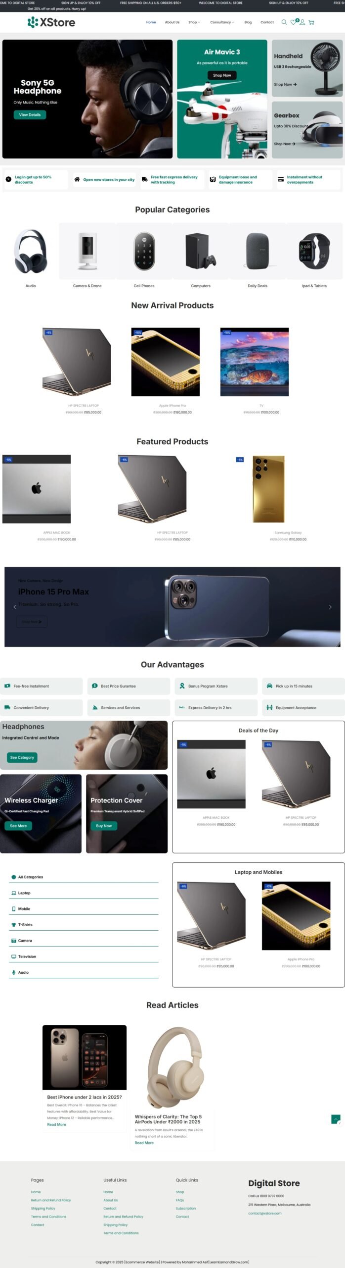 alt="Custom website design example by Kolkata Web Development Company"