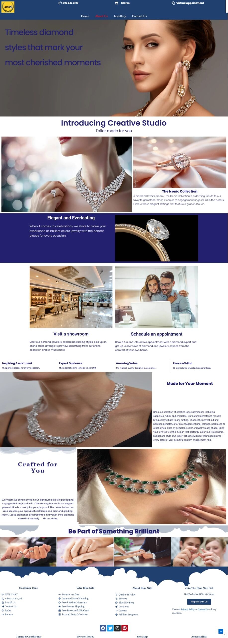 alt="Custom website design example by Kolkata Web Development Company"