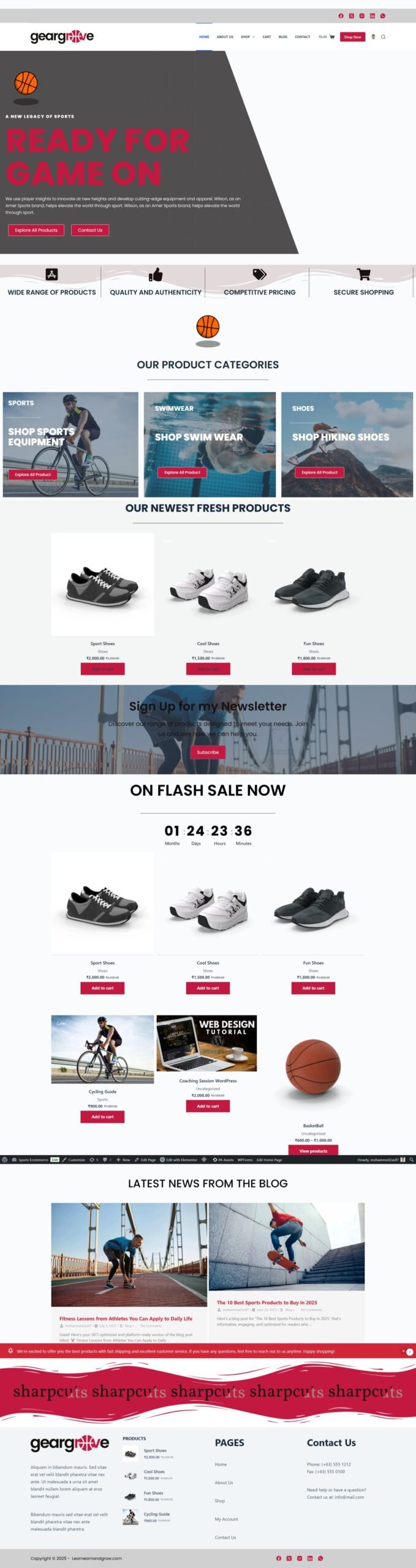 alt="Custom website design example by Kolkata Web Development Company"