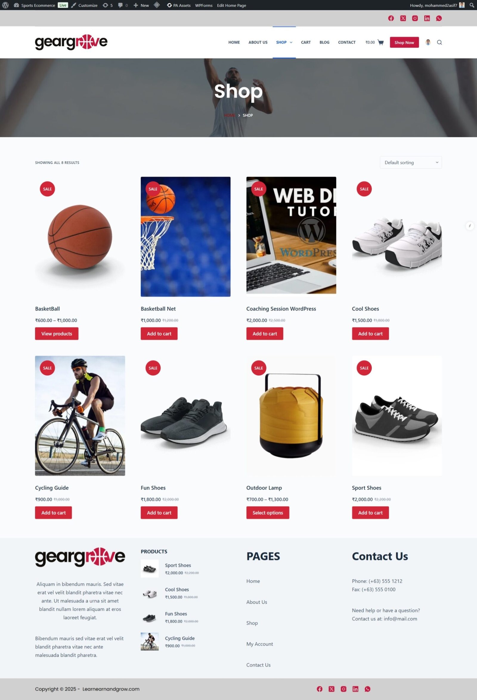 alt="Custom website design example by Kolkata Web Development Company"
