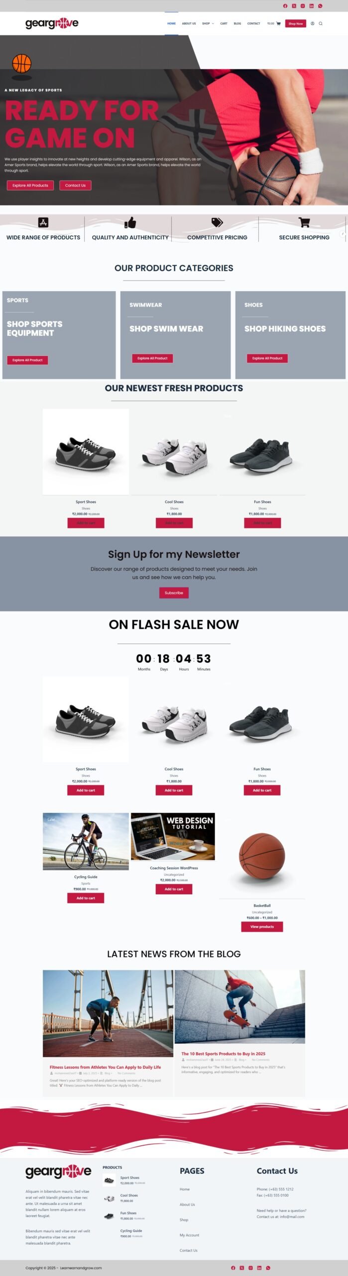alt=Custom website design example by Kolkata Web Development Company